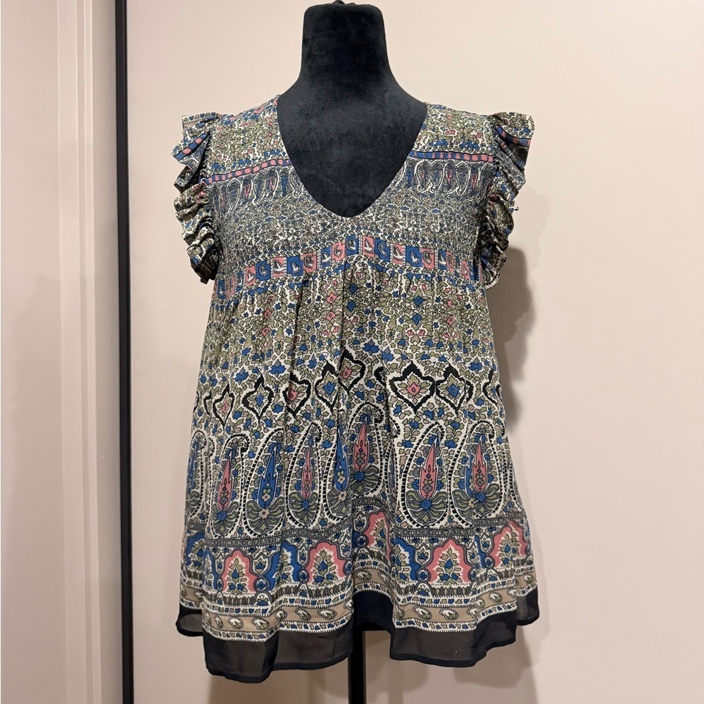 Joie Multicolor Patterned Blouse
